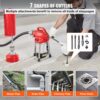 VEVOR Rohrreinigungsmaschine 120 Fuß x 5/8 Zoll, 370 W elektrische Rohrreinigungsspirale mit manueller Zuführung – mit 2 Stahlkabelabschnitten (120' x 5/8" und 23' x 3/8"), 7 Schneidern und CW/CCW-Steuerung für 1,6" bis 4" Rohre – Bild 4