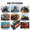 VEVOR 10,6 CFM Hochleistungs-Luftkompressor, 30 s schnelles Aufpumpen | Tragbarer Reifenfüller mit zwei Zylindern, 12 V 150 PSI Offroad-Luftpumpe mit Adaptern für LKWs, Autos, SUVs, 4 x 4-Fahrzeuge, Wohnmobile – Bild 5