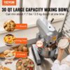 VEVOR Kommerzieller Küchenmixer, 28,5 l kommerzieller Standmixer mit 3 einstellbaren Geschwindigkeiten, 1100 W Teigmixer mit Edelstahlschüssel und 3 Mixaufsätzen, ideal für Restaurant, Bäckerei, Konditorei, Café – Bild 2