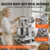 VEVOR Kommerzieller Küchenmixer, 28,5 l kommerzieller Standmixer mit 3 einstellbaren Geschwindigkeiten, 1100 W Teigmixer mit Edelstahlschüssel und 3 Mixaufsätzen, ideal für Restaurant, Bäckerei, Konditorei, Café – Bild 5