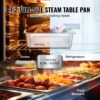 VEVOR 8er-Pack Hotelpfannen, 1/2-Größe Anti-Stau-Dampfpfanne mit Deckel, 0,8 mm dicke Edelstahl-Dampftischpfanne, 4 Zoll tiefe kommerzielle Tischpfanne, Catering-Aufbewahrungspfanne für Lebensmittel, für Industrie und Wissenschaft – Bild 3