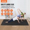 VEVOR Trainingsmatte, rutschfeste, hochdichte Premium-Yogamatte, Trainings-Yogamatte für Männer und Frauen, Fitness- und Trainingsmatte mit Tasche und Tragegurt, für alle Arten von Heim-Yoga, Pilates und Bodentraining (2,7 x 1,8 m) – Bild 2