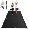 VEVOR Trainingsmatte, rutschfeste, hochdichte Premium-Yogamatte, Trainings-Yogamatte für Männer und Frauen, Fitness- und Trainingsmatte mit Tasche und Tragegurt, für alle Arten von Heim-Yoga, Pilates und Bodentraining (3,6 x 1,8 m)