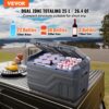VEVOR Autokühlschrank, 25 L Dual Zone tragbarer Gefrierschrank, 12 Volt Autokühlschrank, -4℉-68℉ einstellbarer Bereich, 12/24 V DC und 100-240 V AC Kompressorkühler für Outdoor, Camping, Wohnmobil – Bild 2