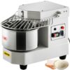 VEVOR Teigknetmaschine Küchenmaschine, 8 L Edelstahl Teigmixer, 450 W, einstellbar (130/233/414 U/min), inkl. Edelstahlschüssel, Sicherheitsschild, Timer, ideal für Bäckereien, Restaurants, Pizzeria
