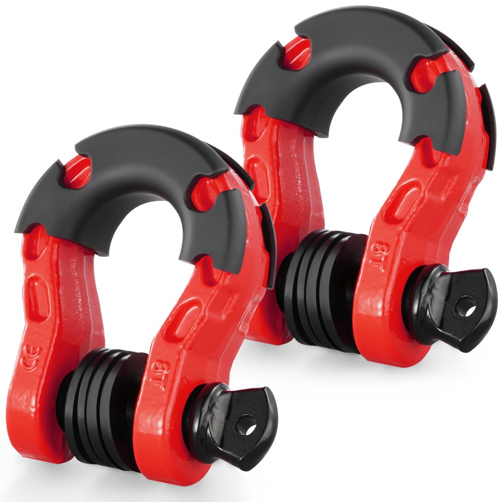 VEVOR 2er-Pack 3/4 Zoll D-Ring-Schäkel mit 7/8Zoll Schraubstift Bruchfestigkeit 30000kg