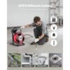 VEVOR Rohrreinigungsmaschine mit Manuellem Vorschub, Elektr. Rohrreinigungsgerät mit 15m x 23mm Abflussspirale, 1500 U/min Abflussreiniger für 50-150mm Rohre, Rohrreinigungswelle für Abfluss Toilette – Bild 5