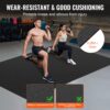VEVOR Trainingsmatte, rutschfeste, hochdichte Premium-Yogamatte, Trainings-Yogamatte für Männer und Frauen, Fitness- und Trainingsmatte mit Tasche und Tragegurt, für alle Arten von Heim-Yoga, Pilates und Bodentraining (2,4 x 1,5 m) – Bild 4