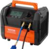VEVOR Kältemittel-Rückgewinnungsmaschine, tragbare 1-PS-Klimaanlagen-Rückgewinnungsmaschine mit Doppelzylinder und bürstenlosem 3000-U/min-Motor, Freon-Kältemittel-Recycling-Tool für Autos, Klimaanlagen, Haushalts-HVAC