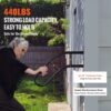 VEVOR Handläufe für Außentreppen, 81,3 cm lange Sicherheitsgeländer zur Wandmontage für 1–3 Stufen, U-förmiger Handlauf mit mattschwarzer Oberfläche, Treppenhandläufe für Kinder, Senioren, Schwangere und Behinderte – Bild 3