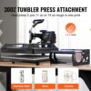 VEVOR Hitzepresse, 15 x 15 Zoll, 5-in-1-Wärmeübertragungsmaschine mit 30-oz-Tumbler-Presse, 360° wegschwenkbares digitales T-Shirt-Pressen, Teflonbeschichtung, für T-Shirts/Tassen/Hüte/Teller, Schwarz+Blau – Bild 3