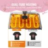 VEVOR Hitzepresse Transferpresse 30x38cm 8 in 1 Tumbler Presse T-Shirts Rosa – Bild 5