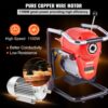 VEVOR Rohrreinigungsmaschine 120 Fuß x 6/5 Zoll, 1100 W elektrische Rohrreinigungsmaschine mit manueller Zufuhr – mit 6 Schneidern und CW/CCW-Steuerung für 4" bis 8" Rohre – Bild 5