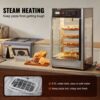 VEVOR Kommerzieller Speisenwärmer für 14-Zoll-Pizza, 4-stufiger Pizzawärmer mit rotierender Dampfheizung, 30℃~85℃ Temperaturregelung und Temperaturanzeige, 25 W Ofenlicht + obere LED für Pizzeria, Restaurant – Bild 5