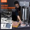 VEVOR Elektrischer Wurstfüller, 25 L / 55 Pfund vertikaler Fleischfüller, 400 W Motor, stufenlose Geschwindigkeitsregelung und Fußpedal, aus lebensmittelechtem 304 Edelstahl, 5 Füllrohre für den Heim- und Gewerbebereich – Bild 2 VEVOR Elektrischer Wurstfüller, 25 L / 55 Pfund vertikaler Fleischfüller, 400 W Motor, stufenlose Geschwindigkeitsregelung und Fußpedal, aus lebensmittelechtem 304 Edelstahl, 5 Füllrohre für den Heim- und Gewerbebereich – Bild 2