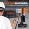 VEVOR Elektrischer Kettenzug, 2200 lbs Tragkraft, 10 ft Hubhöhe, 10,5 ft/min Geschwindigkeit, 230 V, einphasiger Brückenkran mit G100-Kette, 10 ft Kabelfernbedienung für Garage, Geschäft, Hotel, Zuhause – Bild 4