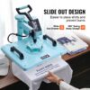 VEVOR Hitzepresse Transferpresse 30x38cm 8 in 1 Tumbler Presse T-Shirts Blau – Bild 4