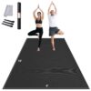 VEVOR Trainingsmatte, rutschfeste, hochdichte Premium-Yogamatte, Trainings-Yogamatte für Männer und Frauen, Fitness- und Trainingsmatte mit Tasche und Tragegurt, für alle Arten von Heim-Yoga, Pilates und Bodentraining (3 x 1,8 m)