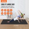 VEVOR Trainingsmatte, rutschfeste, hochdichte Premium-Yogamatte, Trainings-Yogamatte für Männer und Frauen, Fitness- und Trainingsmatte mit Tasche und Tragegurt, für alle Arten von Heim-Yoga, Pilates und Bodentraining (3 x 1,8 m) – Bild 2