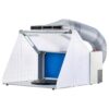 VEVOR Airbrush Spritzkabine, Airbrush-Farbspritzkabinen-Set 4 m³/min, mit LED-Leuchten, Abluftventilator und Abluft-Verlängerungsschlauch, zum Bemalen von Modellen, Kunst, Handwerk, Modellkuchen