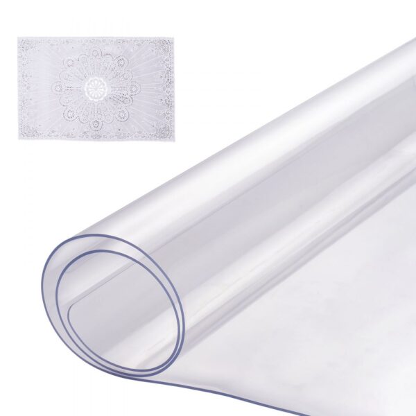 VEVOR Kunststoff-Tischdecke, 16 x 32 Zoll, 1,5 mm dick, transparenter Tischschutz, rechteckige PVC-Schreibtischunterlage, wasserdichte und leicht zu reinigende Schreibtischunterlage, Tischdecke, für Büro, Kommode, Esszimmertisch, Nachttisch VEVOR Kunststoff-Tischdecke, 16 x 32 Zoll, 1,5 mm dick, transparenter Tischschutz, rechteckige PVC-Schreibtischunterlage, wasserdichte und leicht zu reinigende Schreibtischunterlage, Tischdecke, für Büro, Kommode, Esszimmertisch, Nachttisch