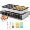VEVOR Mini-Pfannkuchenmaker kommerzielle Dutch mini Pfannkuchen Maschine, 50 Stk., 43 mm Durchmesser, Dorayaki-Backmaschine, 1700 W, duale Temperatur- und Zeitregelung, in Küchen und Restaurant