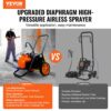 VEVOR Airless-Farbspritzgerät mit Membran, 1700 W effizientes Airless-Farbspritzgerät mit Wagen, 3000 psi Airless-Farbspritzgerät, mit Verlängerungsstang, 3,5 L/min Hochdruck Airless Farbsprühsystem – Bild 2 VEVOR Airless-Farbspritzgerät mit Membran, 1700 W effizientes Airless-Farbspritzgerät mit Wagen, 3000 psi Airless-Farbspritzgerät, mit Verlängerungsstang, 3,5 L/min Hochdruck Airless Farbsprühsystem – Bild 2