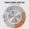 VEVOR Diamantsägeblatt Betonsägeblatt 45 cm für Nass- oder Trockenarbeiten, 12 mm Diamantsegmentsägeblatt mit flachen Zähnen, Mittellochdurchmesser 25,4 mm, für Beton, Zementplatten, Fliesen, Ziegel – Bild 5