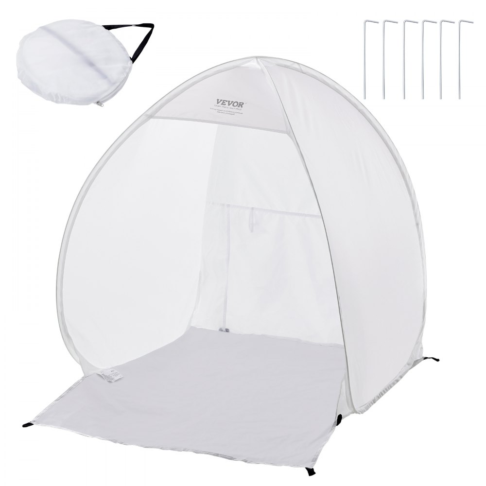 VEVOR Sprühfarben-Unterstand, 40 x 35 x 40 Zoll, tragbares Pop-Up-Sprühfarbenzelt mit integriertem Boden, Abluftfenster und Aufbewahrungstasche, faltbare Lackierkabine für Möbel, DIY-Hobby-Werkzeug-Malstation