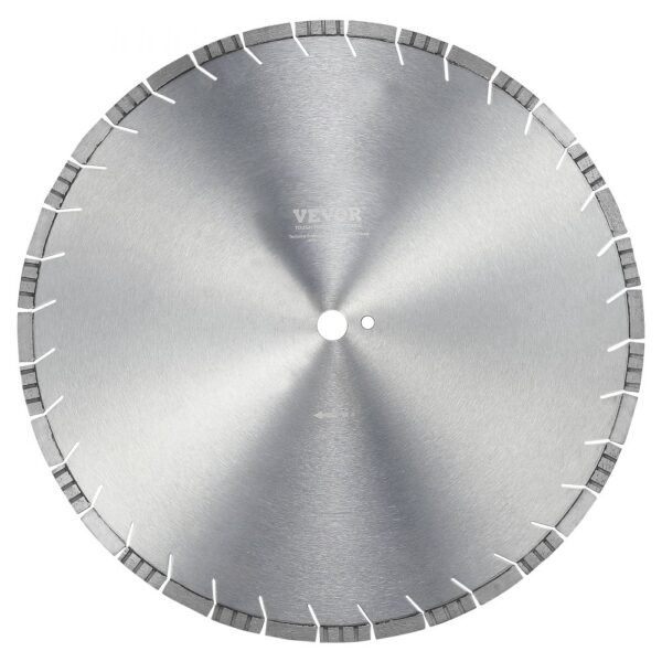 VEVOR Diamantsägeblatt Betonsägeblatt 50 cm für Nass- oder Trockenarbeiten, 12 mm Diamantsegmentsägeblatt mit schrägen Zähnen, Mittellochdurchmesser 25,4 mm, für Beton, Zementplatten, Fliesen, Ziegel