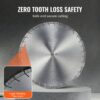 VEVOR Diamantsägeblatt Betonsägeblatt 50 cm für Nass- oder Trockenarbeiten, 12 mm Diamantsegmentsägeblatt mit schrägen Zähnen, Mittellochdurchmesser 25,4 mm, für Beton, Zementplatten, Fliesen, Ziegel – Bild 4