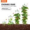 VEVOR 4er-Pack Tomatenkäfige für den Garten, 63 Zoll Tomaten-Spalier-Pflanzenpfahl-Unterstützung, stapelbarer hoher Pflanzenstützkäfig, für Hochbeete, Gemüse, Blumen und Kletterpflanzen – Bild 2