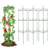 VEVOR 6er-Pack Tomatenkäfige für den Garten, 48 Zoll Tomatenspalier-Pflanzenpfahl-Unterstützung, stapelbarer hoher Pflanzenstützkäfig, für Hochbeete, Gemüse, Blumen und Kletterpflanzen
