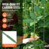 VEVOR 6er-Pack Tomatenkäfige für den Garten, 48 Zoll Tomatenspalier-Pflanzenpfahl-Unterstützung, stapelbarer hoher Pflanzenstützkäfig, für Hochbeete, Gemüse, Blumen und Kletterpflanzen – Bild 3