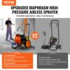 VEVOR Airless-Farbspritzgerät mit Membran, 1100 W effizientes Airless-Farbspritzgerät mit Wagen, 2000 psi Airless-Farbspritzgerät, mit Verlängerungsstang, 2 L/min Hochdruck Airless Farbsprühsystem – Bild 2 VEVOR Airless-Farbspritzgerät mit Membran, 1100 W effizientes Airless-Farbspritzgerät mit Wagen, 2000 psi Airless-Farbspritzgerät, mit Verlängerungsstang, 2 L/min Hochdruck Airless Farbsprühsystem – Bild 2