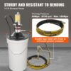 VEVOR Pneumatische 0,6-0,8Mpa Fettpumpe Druckguss-Aluminium Luftbetriebene Abschmierpumpe Durchfluss von 740 g/min Luftfettpumpe -20℃ bis 100℃ Betriebstemperatur Geeignet für 0-3# Schmierfett – Bild 4