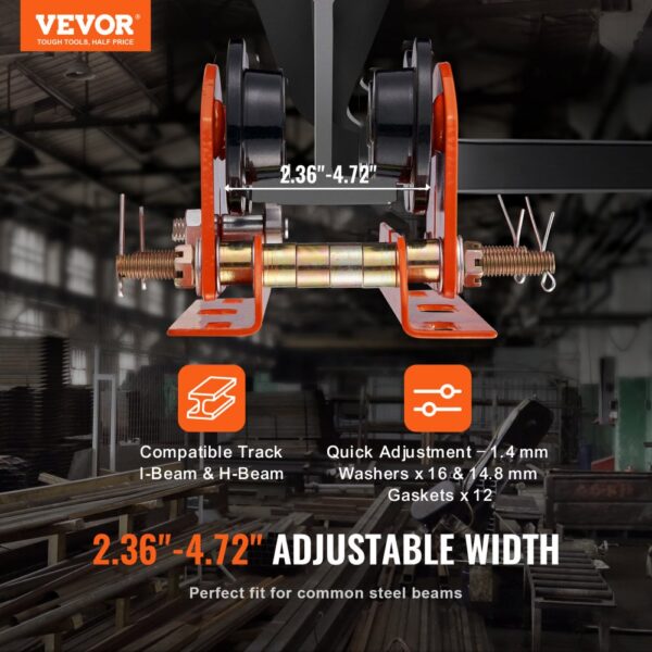 VEVOR Electric Hoist Manual Trolley 0.5 t 2.36 – Bild 2