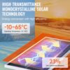 VEVOR 100W Solarpanel Kit 12V monokristallinen Solarmodul plus Laderegler 8,33A Solaranlage Umwandlungsrate von 23 % Kompatibel mit AGM-, GEL-, FLD-, LI-Batterien Ideal für Wohnmobile Yachten Zuhause – Bild 4