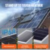VEVOR 100W Solarpanel Kit 12V monokristallinen Solarmodul plus Laderegler 8,33A Solaranlage Umwandlungsrate von 23 % Kompatibel mit AGM-, GEL-, FLD-, LI-Batterien Ideal für Wohnmobile Yachten Zuhause – Bild 5