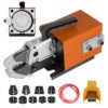 VEVOR Pneumatisches Crimpwerkzeug Am-10, Luftbetriebene Kabelschuh-Crimpmaschine zum Crimpen von bis zu 16 mm², Pneumatische Crimpzangenmaschine mit 10 Matrizensätzen