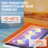 VEVOR 200W Solarpanel 2er-Set 12V monokristallinen Solarmodul plus Laderegler 16,66A Solaranlage Umwandlungsrate von 23 % Kompatibel mit AGM-, GEL-, FLD-, LI-Batterien Ideal für Wohnmobile Yachten Zuh – Bild 4