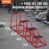 VEVOR 4-teilige Plyometrische Sprungboxen, 305/458/609/762 mm Plyometric Box Rot, Rutschfestes Fitness-Übungs-Step-Up-Box-Set für Heim-Fitness-Training, Konditions-Krafttraining, Jump Training Tragbar – Bild 2