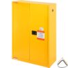 VEVOR Sicherheitsschrank für brennbare Flüssigkeiten, 170 L, Lagerschrank für brennbare Flüssigkeiten aus kaltgewalztem Stahl, 42,9 x 18,1 x 165,61cm, explosionsgeschützt, mit 2 verstellbaren Regale