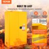 VEVOR Sicherheitsschrank für brennbare Flüssigkeiten, 170 L, Lagerschrank für brennbare Flüssigkeiten aus kaltgewalztem Stahl, 42,9 x 18,1 x 165,61cm, explosionsgeschützt, mit 2 verstellbaren Regale – Bild 2