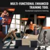 VEVOR 3-in-1-Plyometrische Sprungbox 30/24/20-Zoll-Baumwoll-Plyobox, 200 kg Gewichtstragfähigkeit, Rutschfeste Fitnessübungs-Step-Up-Box für Heimtraining, Sprungkrafttraining Schwarz Einstellbare Höhe – Bild 5