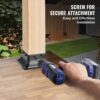VEVOR 20er-Set Aufschraubhülse 153 x 153 x 62 mm Pfostenträger Kohlenstoffstahl Pfostenschuh Pfosten Pfostenunterlage Bodenhülse Stützenfuß Ideal für Verandageländern, Pergolen und Säulen – Bild 4