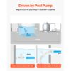VEVOR Poolsauger mit Saugfunktion, Poolstaubsauger Poolreiniger mit Saugseite, Poolkehrmaschine mit 12 Schläuchen, geeignet für Einbaupools und Aufstellpools bis zu 6,1 x 10,7 m blau – Bild 5