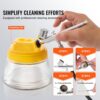 VEVOR Airbrush-Set, Luftkompressor mit Doppellüfter, professionelles Airbrush-System-Set mit 3 Airbrushes, Halter, Farbmischrad, Reinigungsbürsten-Set, Airbrush-Set für Kunst, Nägel, Kekse, Make-up, K – Bild 5