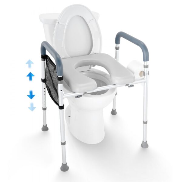 VEVOR Toilettensitzerhöhung 49-64 cm 158,76kg Universal-Toilettenerhöhung für Senioren