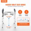 VEVOR Toilettensitzerhöhung 49-64 cm 158,76kg Universal-Toilettenerhöhung für Senioren – Bild 2